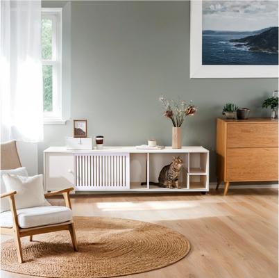 Show full view: Cesicia Furniture Style TV Stand Cat House slide 5 of 7