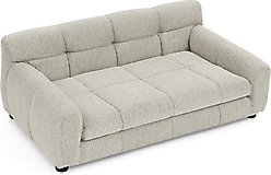 Zeus & Ruta Sofa with Armrests & Backrest Dog Bed, Beige