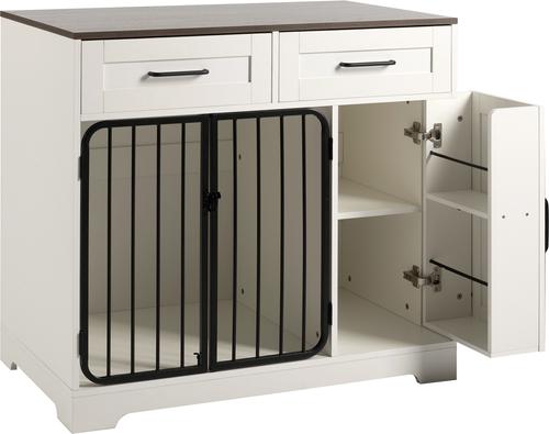 Show full view: Cesicia Indoor Furniture Style Dog Crate with Storage slide 4 of 7