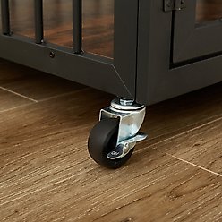 Cesicia Wrought Iron Furniture Style Dog Crate slide 2 of 6