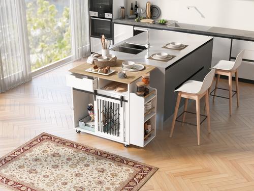 Show full view: Cesicia Kitchen Island End Table Furniture Style Dog Crate slide 3 of 8