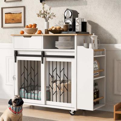 Show full view: Cesicia Kitchen Island End Table Furniture Style Dog Crate slide 4 of 8