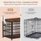 Show in main carousel: Cesicia Wrought Iron Furniture Style Dog Crate slide 5 of 6