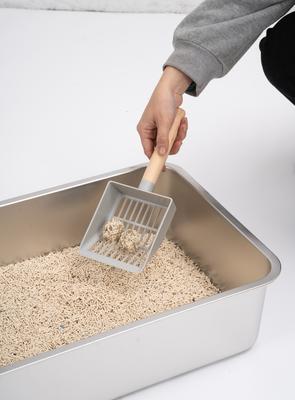 Show full view: Cesicia Enclosed Stainless Steel Cat Litter Box slide 5 of 6