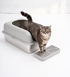 Cesicia Enclosed Stainless Steel Cat Litter Box