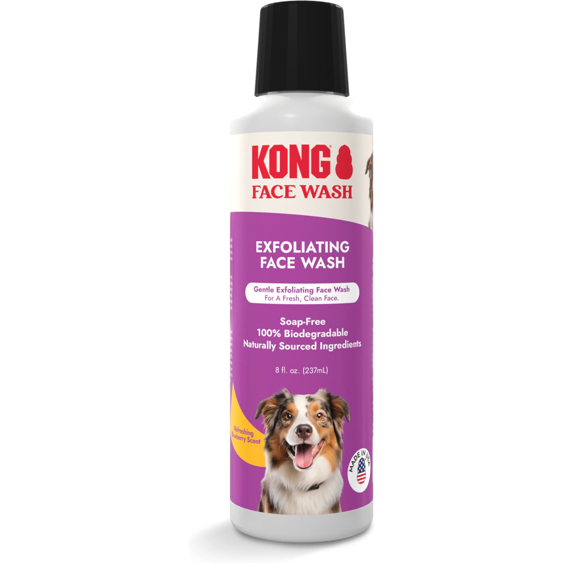KONG Exfoliating Dog Face Wash, 8-fl oz bottle
