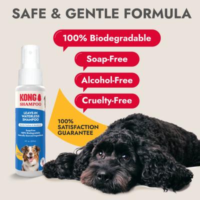 Show full view: KONG Leave-In Waterless Dog Shampoo, 8-oz bottle slide 3 of 7
