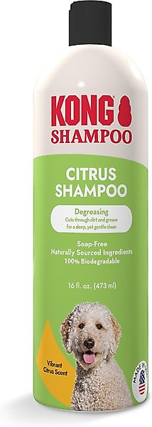 Show full view: KONG Citrus Degreasing Dog Shampoo, 16-oz bottle slide 1 of 7