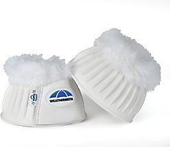 WeatherBeeta Tough-Tec Prime Fleece Trim Rubber Bell Horse Boots, White/White, Large slide 2 of 5
