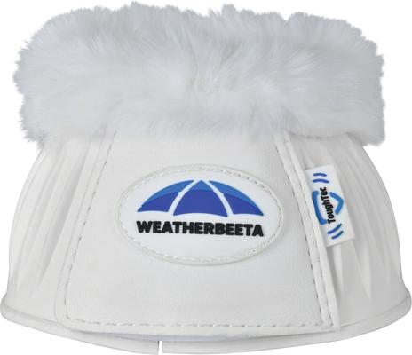 Show full view: WeatherBeeta Tough-Tec Prime Fleece Trim Rubber Bell Horse Boots, White/White, Large slide 2 of 6