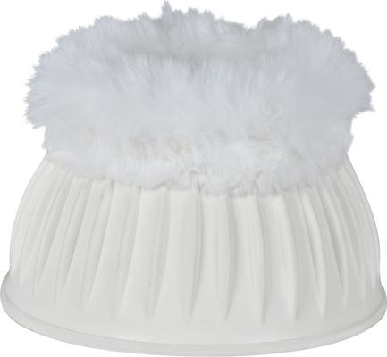 Show full view: WeatherBeeta Tough-Tec Prime Fleece Trim Rubber Bell Horse Boots, White/White, Large slide 4 of 6