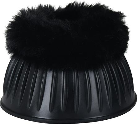 Show full view: WeatherBeeta Tough-Tec Prime Fleece Trim Rubber Bell Horse Boots, Black/Black, Medium slide 4 of 7