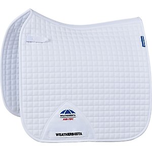 WeatherBeeta Prime Air-Tec Dressage Horse Saddle Pad, White