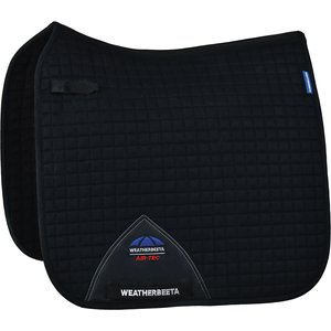 WeatherBeeta Prime Air-Tec Dressage Horse Saddle Pad, Black