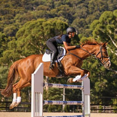 Show full view: WeatherBeeta Prime Air-Tec Jump Shaped Horse Saddle Pad, White slide 7 of 7