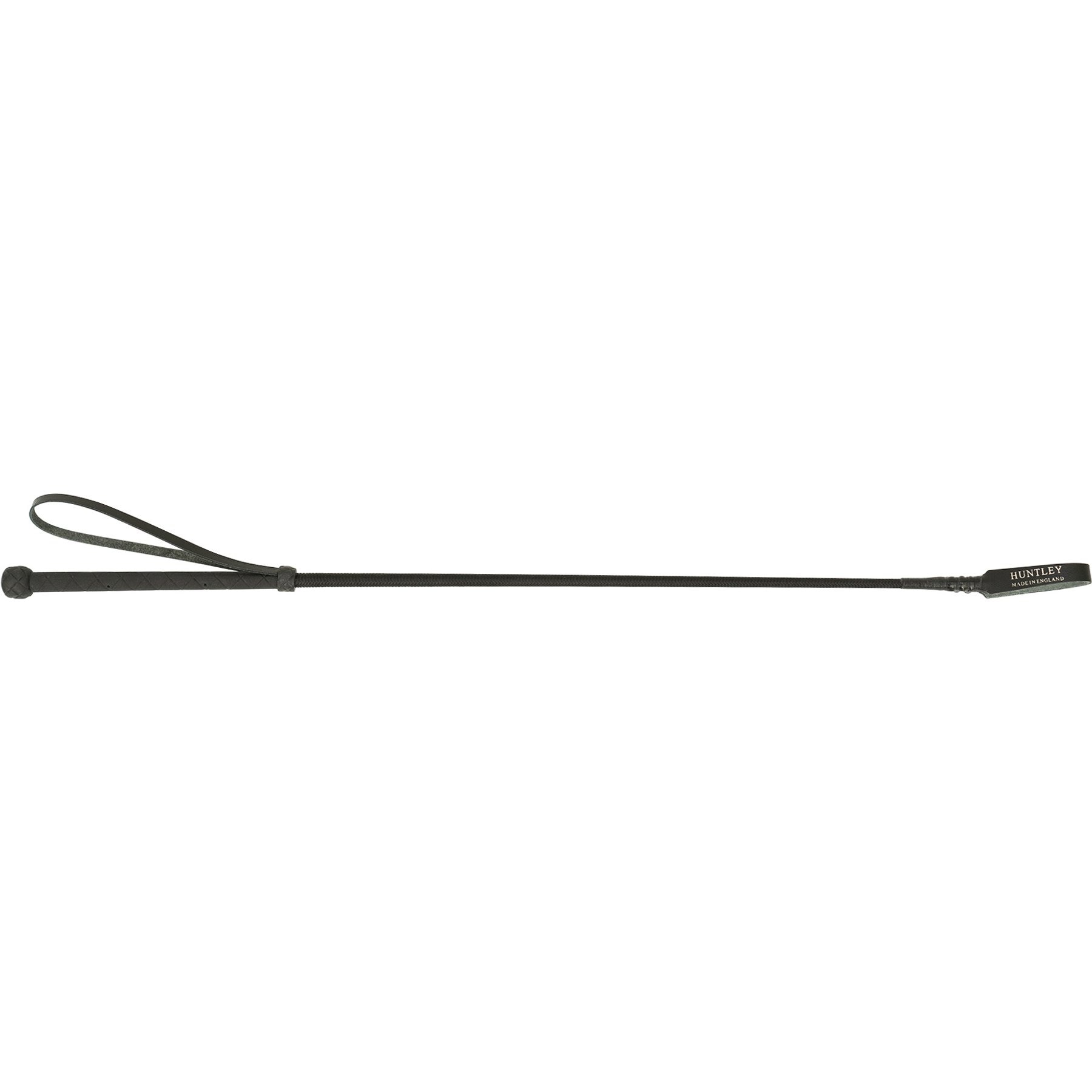 Huntley Equestrian English Horse Riding Crop with Handle, 26-in, Black