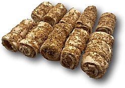 Top Dog Chews Mini Bully Dusted Cheek Rolls Natural Dog Chew Treats, 10 count slide 2 of 7
