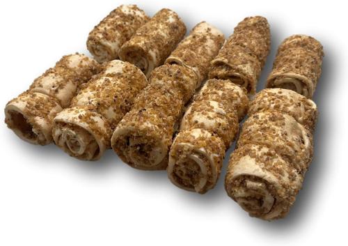 Show full view: Top Dog Chews Mini Bully Dusted Cheek Rolls Natural Dog Chew Treats, 10 count slide 7 of 8