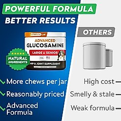 StrellaLab Advanced Glucosamine Chondroitin Green Lipped Mussel & Collagen Joint Supplement for Dogs, 180 count slide 2 of 9
