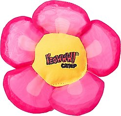 Yeowww! Daisy's Flower Tops Cat Plush Toy with Catnip, Pink