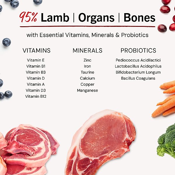 Stella & Chewy's Dandy Lamb Dinner Patties Freeze-Dried Raw Dog Food