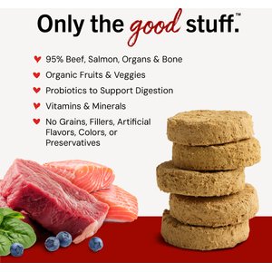 Stella & Chewy's Perfectly Puppy Beef & Salmon Dinner Patties Freeze-Dried Raw Dog Food, 14-oz bag