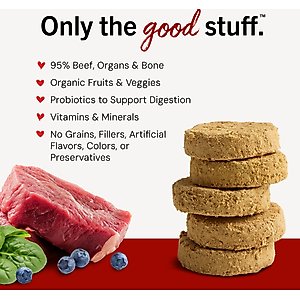 Stella & Chewy's Stella's Super Beef Dinner Patties Freeze-Dried Raw Dog Food, 25-oz bag