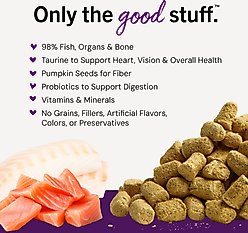 Stella & Chewy's Sea-licious Salmon & Cod Dinner Morsels Freeze-Dried Raw Cat Food, 8-oz bag slide 2 of 9