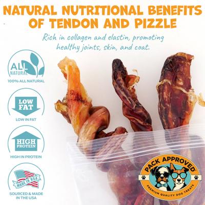 Show full view: Pack Approved Bull Beef Twist Natural Dog Chews, 9-in, 3 count slide 6 of 8