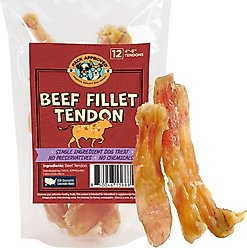 Pack Approved Beef Fillet Tendon Natural Dog Chews, 4 to 6-in, 12 count