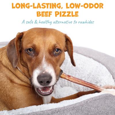 Show full view: Pack Approved Standard Beef Bully Sticks Natural Dog Chews, 12-in, 8 count slide 4 of 8