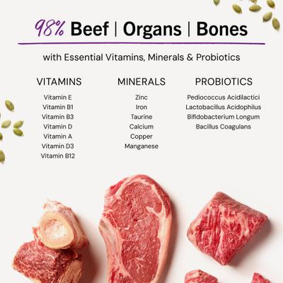 Show full view: Stella & Chewy's Freeze-Dried Raw Dinner Morsels Grain-Free Protein Rich Bountiful Beef Recipe Cat Food, 8-oz bag slide 9 of 12