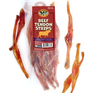 Pack Approved Beef Tendon Strips Natural Dog Chews, 7 to 10-in, 12 count