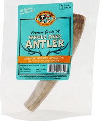 Pack Approved Whole Deer Antler Natural Dog Chew, 4 to 5-in, 1 count