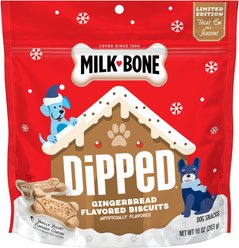 Milk-Bone Dipped Gingerbread Dog Treats, 10-oz bag