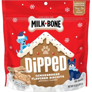 Milk-Bone Dipped Gingerbread Dog Treats, 10-oz bag