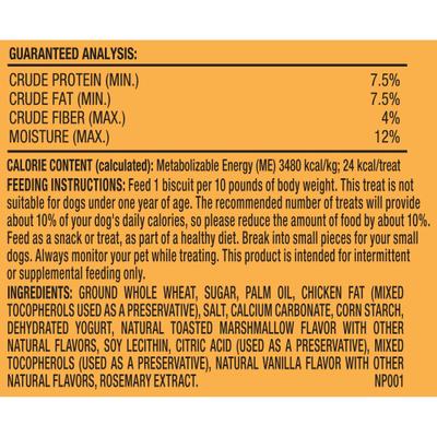 Show full view: Milk-Bone Dipped Toasted Marshmallow Flavored Dog Treats, 10-oz bag slide 8 of 12