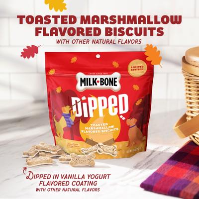 Show full view: Milk-Bone Dipped Toasted Marshmallow Flavored Dog Treats, 10-oz bag slide 5 of 12
