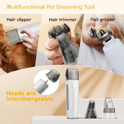 Show full view: LILIPRO Dog & Cat Grooming Kit with Clipper, Vacuum & Dryer, White slide 7 of 11