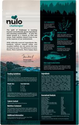 Show full view: Nulo Challenger Puppy & Adult Northern Catch Haddock, Salmon & Acadian Redfish Dry Dog Food, 4.5-lb bag slide 3 of 12