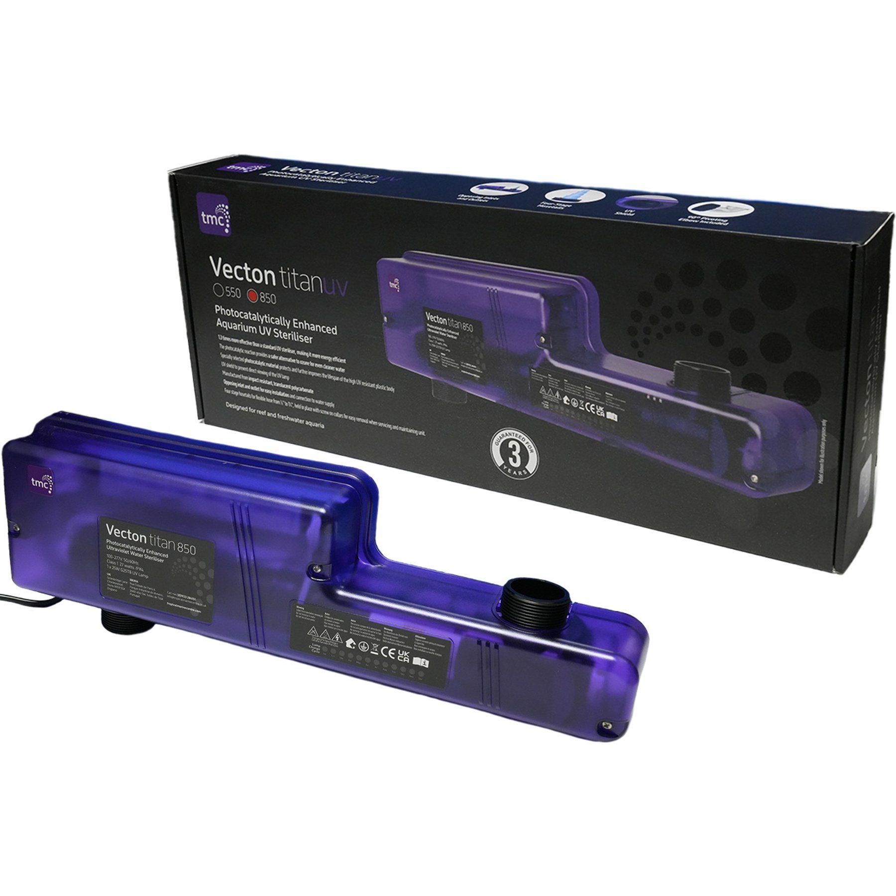 TMC Vecton Titan 850 Aquarium UV Sterilizer, 25 Watt