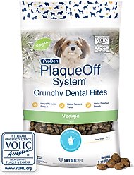 ProDen PlaqueOff System Crunchy Dental Bites for Small & Medium Breed Dogs, 3-oz
