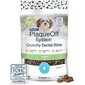ProDen PlaqueOff System Crunchy Dental Bites for Small & Medium Breed Dogs, 3-oz