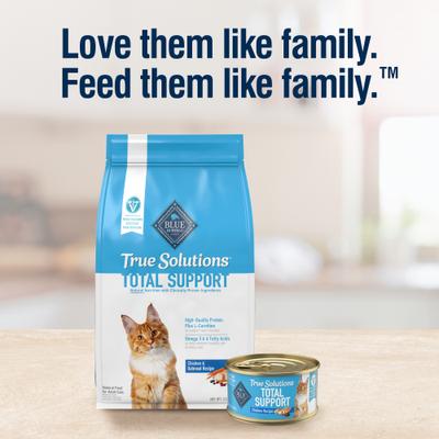 Show full view: Blue Buffalo True Solutions Fab Feline Indoor Formula Chicken Wet Cat Food, 3-oz can, case of 24 slide 10 of 12