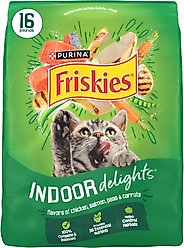 Friskies Indoor Delights Dry Cat Food, 16-lb bag