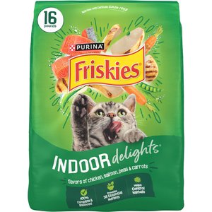 Friskies Indoor Delights Dry Cat Food, 16-lb bag