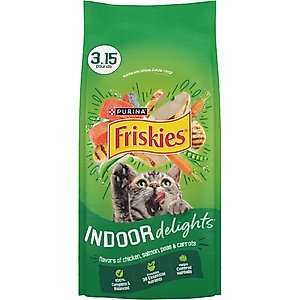 Friskies Indoor Delights Dry Cat Food, 3.15-lb bag