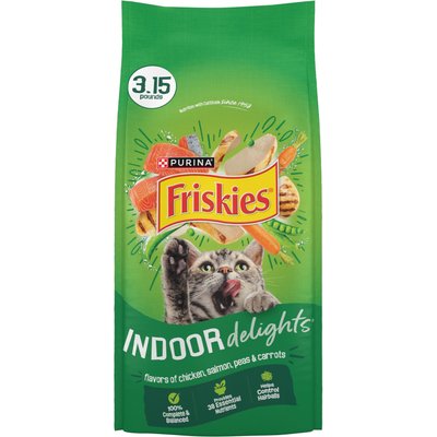 Friskies Friskies Indoor Delights Dry Cat Food, 3.15-lb bag