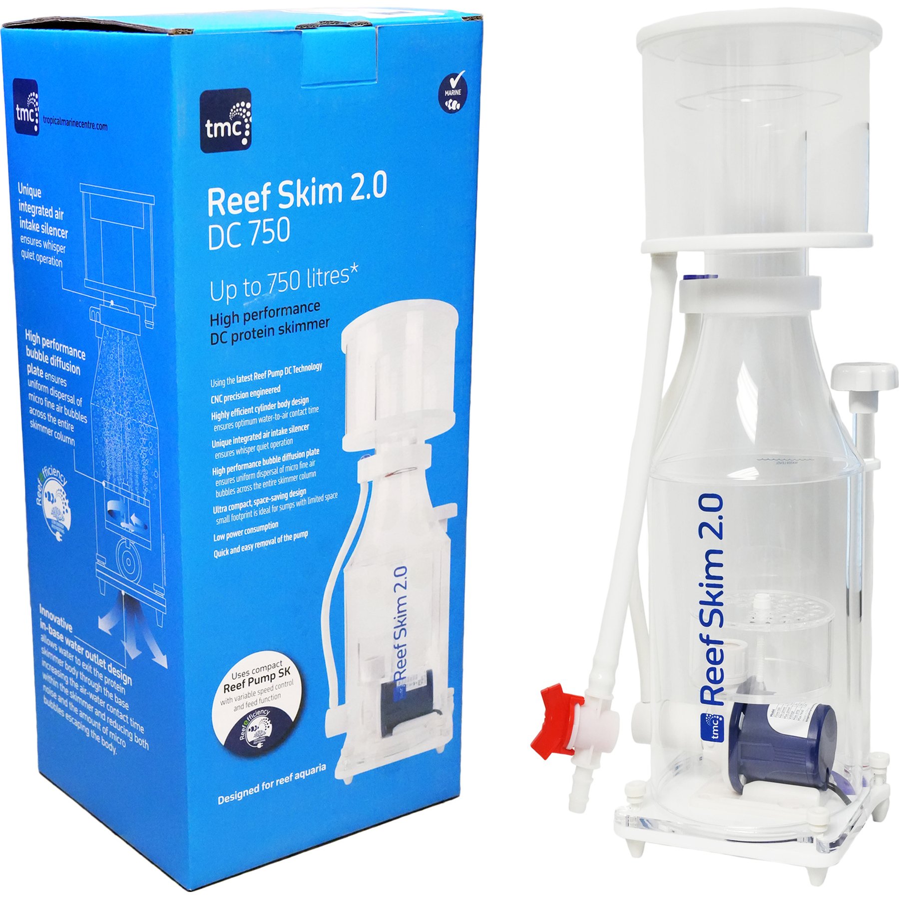 TMC Reef Skim 2.0 750 DC Aquarium Protein Skimmer