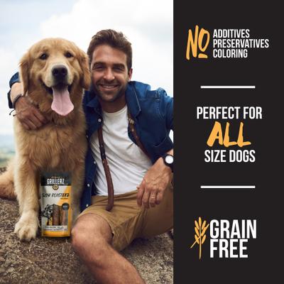 Show full view: Grillerz Slow Roasterz 6 Inch Pork Sausages Soft & Chewy Dog Treats, 2 count slide 6 of 7